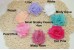 SMALL Shabby flowers  (Pack of 6) - 4cm